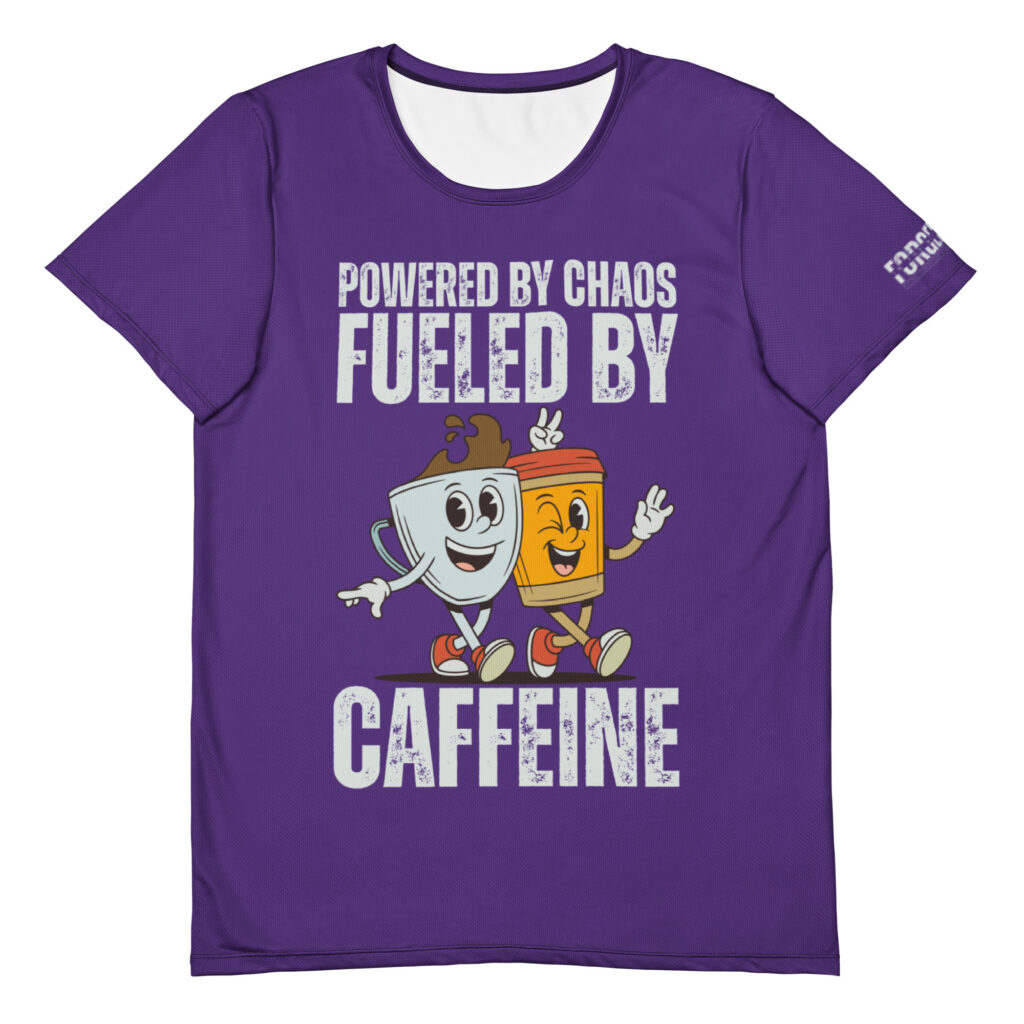 Fueled by Caffeine Athletic Tee (M)