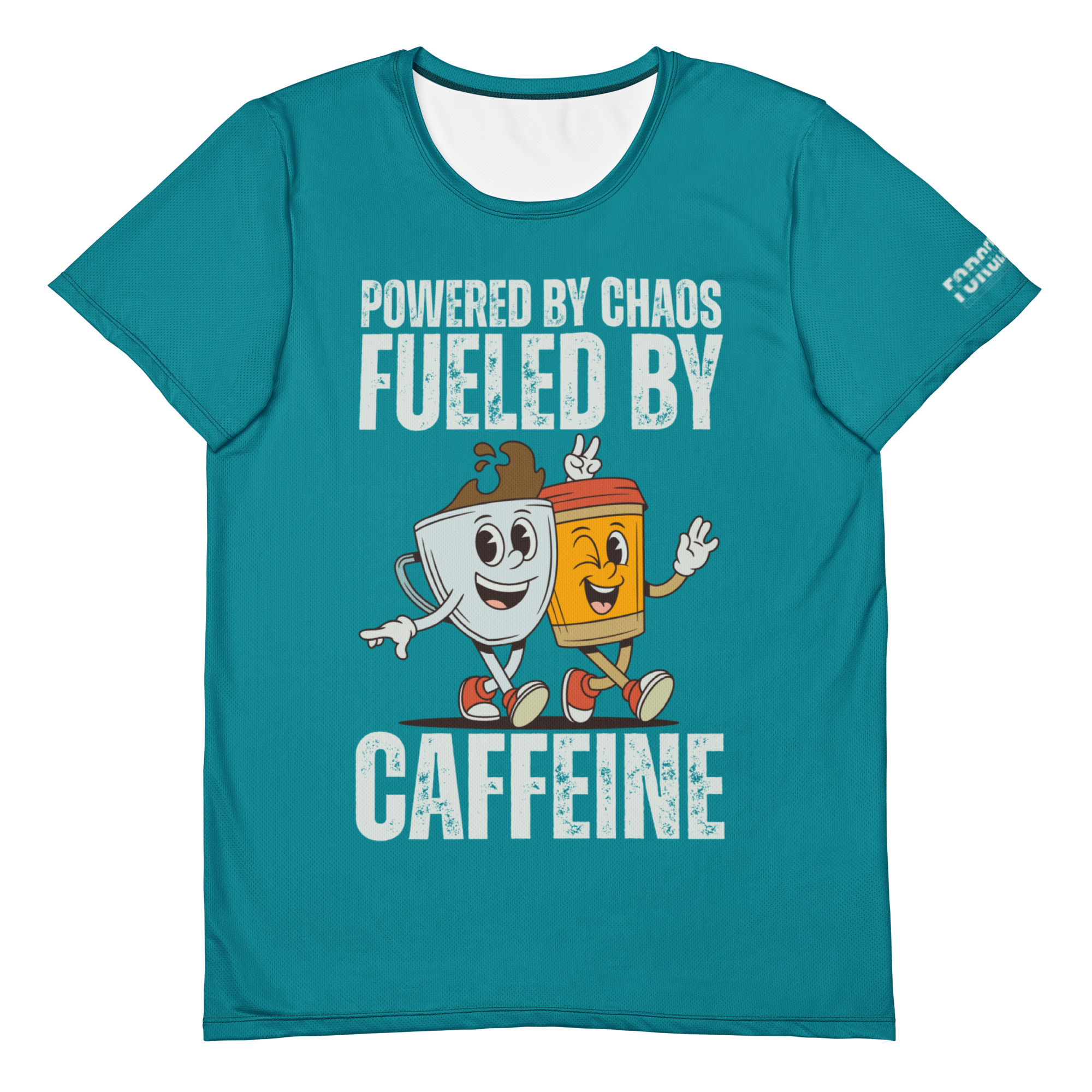 Fueled by Caffeine Athletic Tee (M)