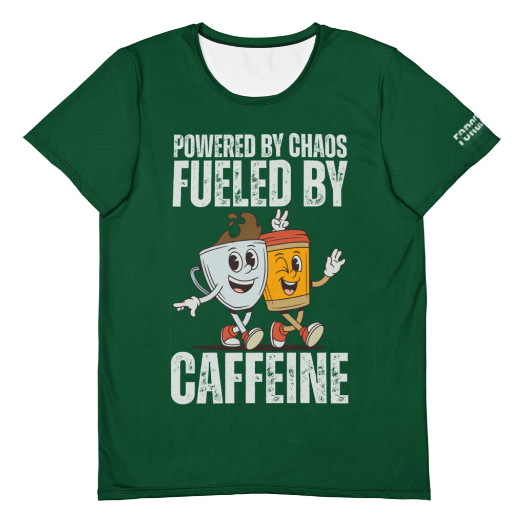 Fueled by Caffeine Athletic Tee (M)