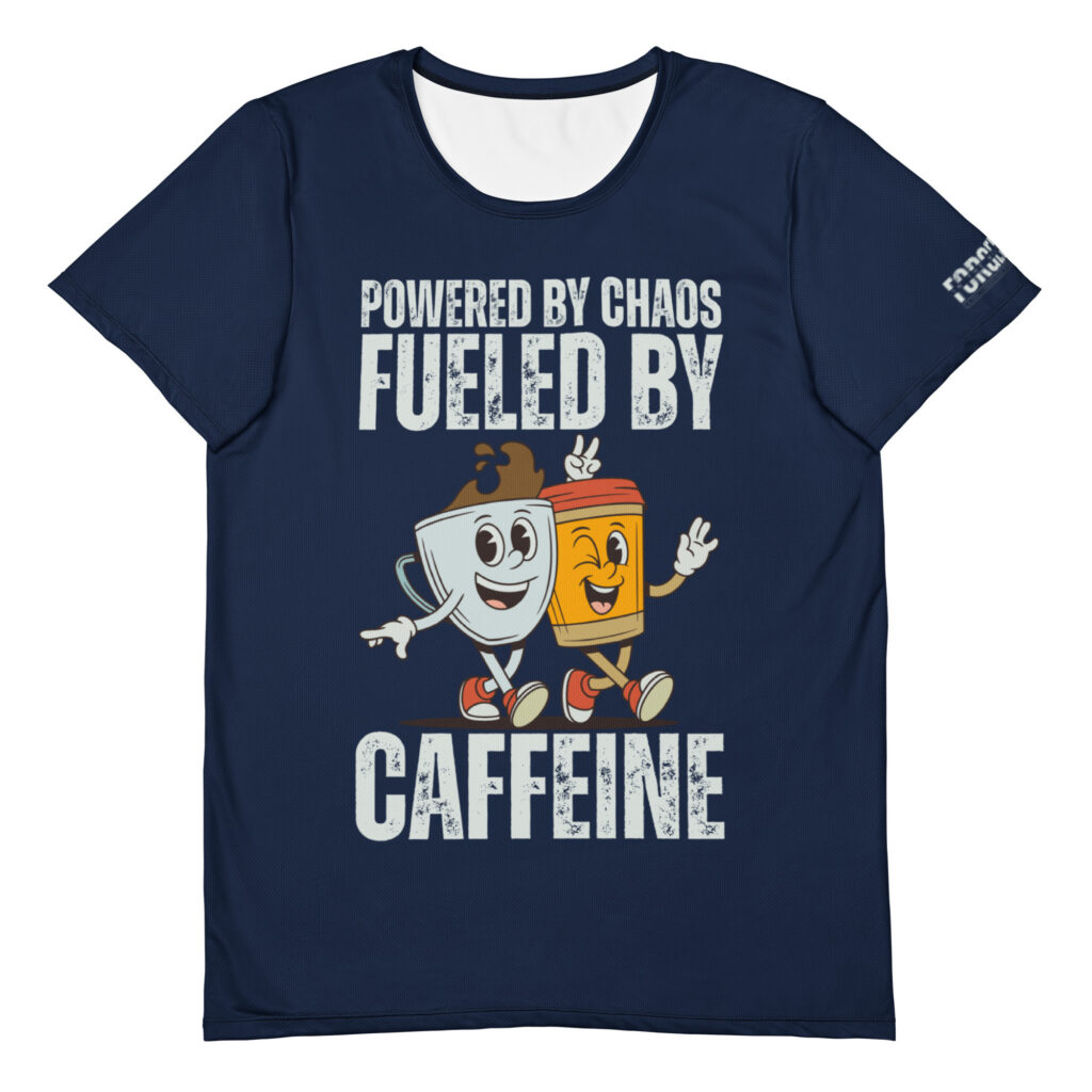 Fueled by Caffeine Athletic Tee (M)