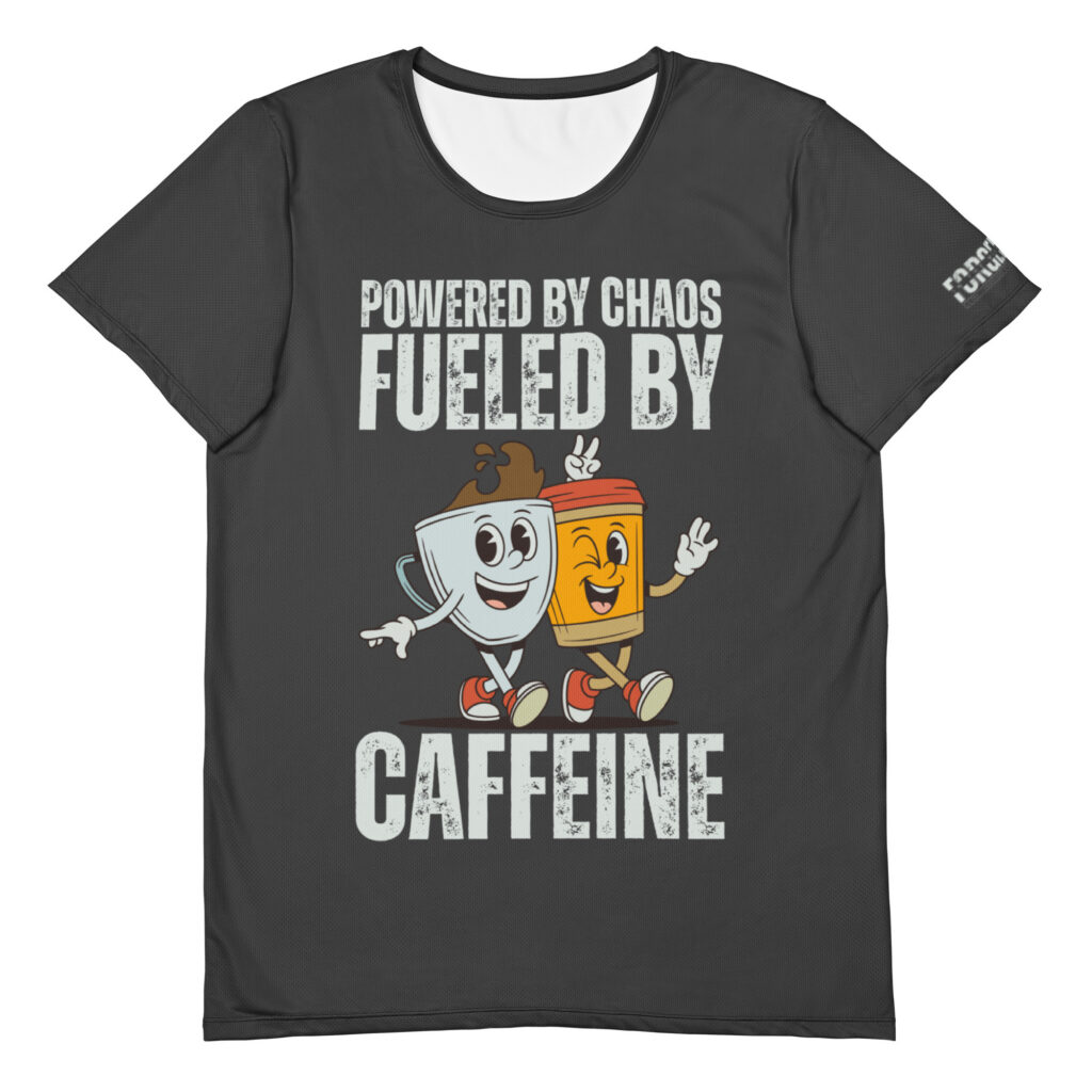 Fueled by Caffeine Athletic Tee (M)