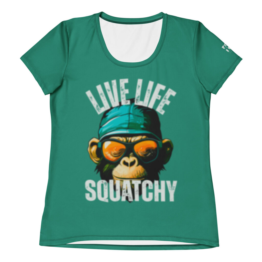 Live Life Squatchy Athletic Tee (W)