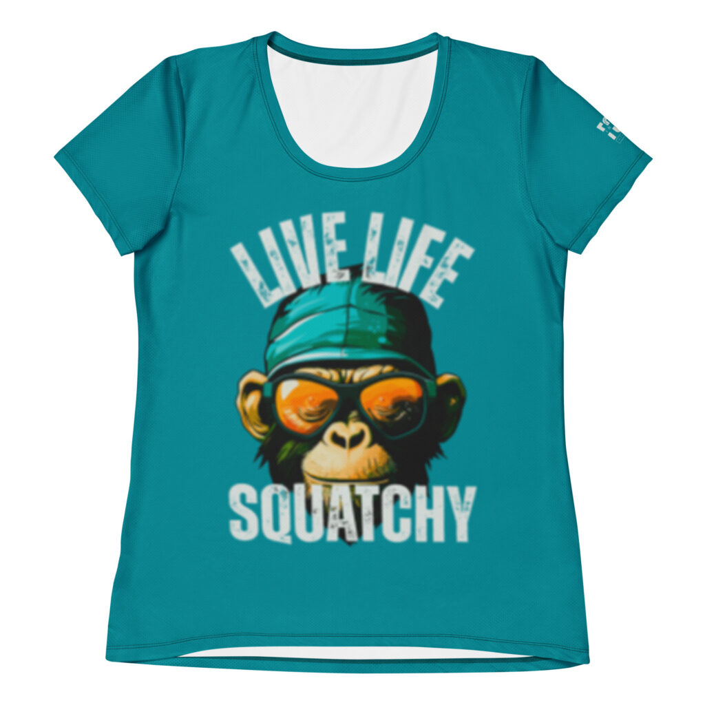 Live Life Squatchy Athletic Tee (W)