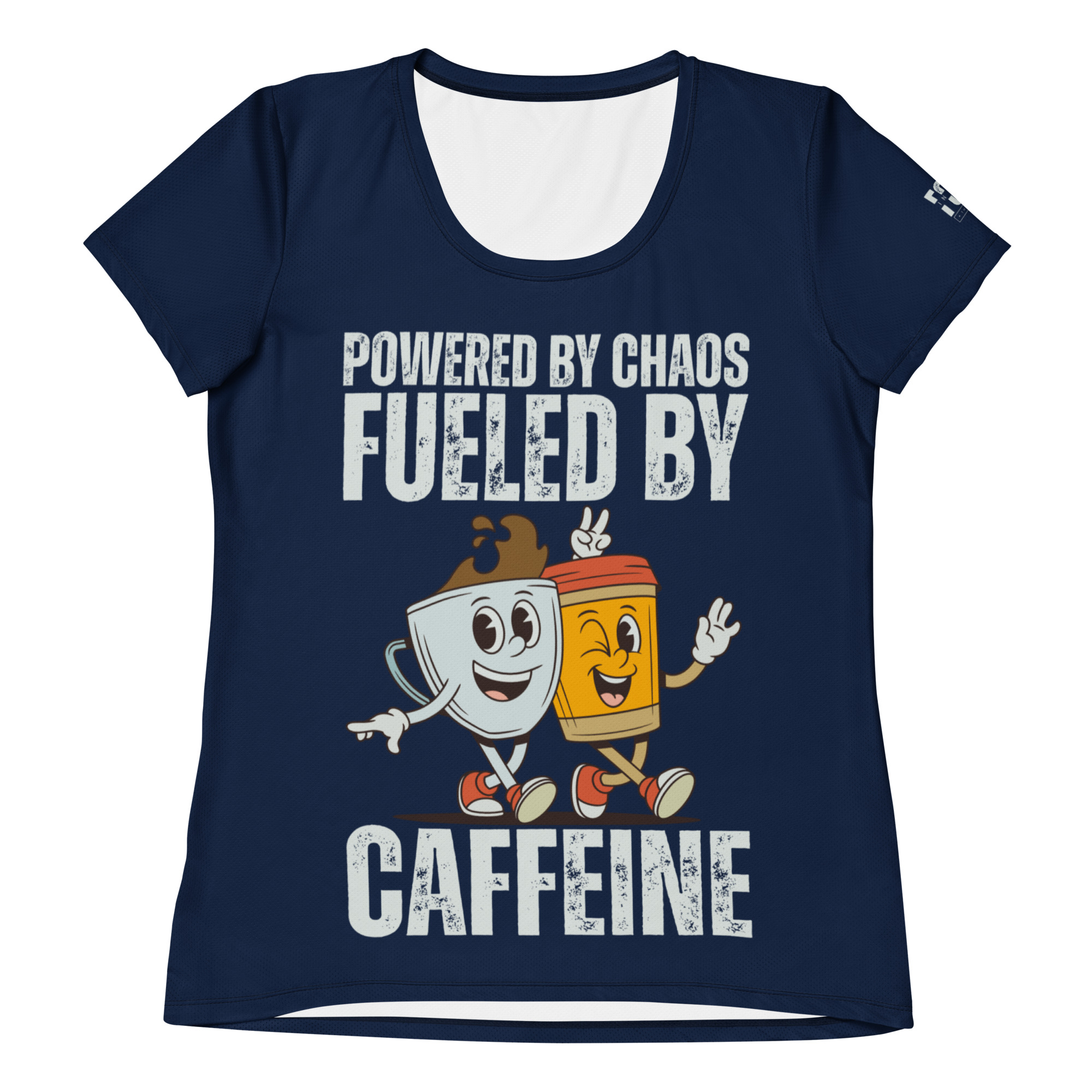 Fueled by Caffeine Athletic Tee (W)